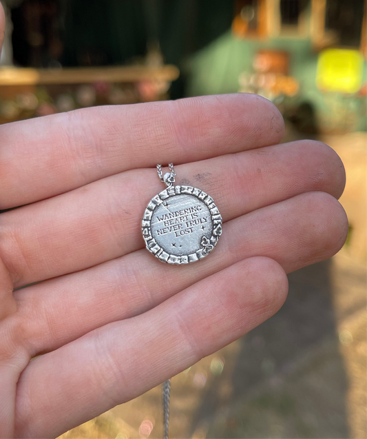 Hobbit door Coin necklace in sterling silver