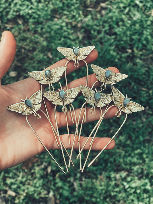 Luna Moth Hairpin