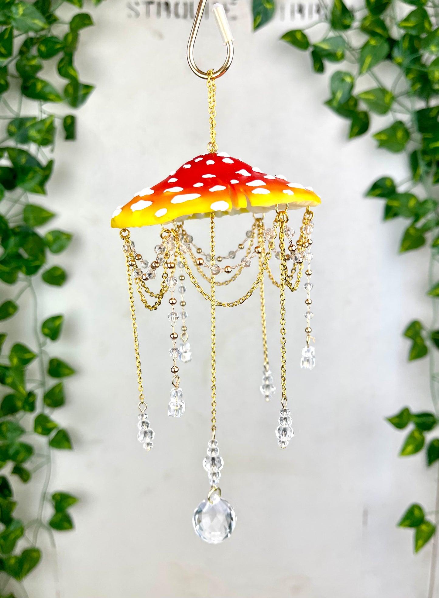 Small Sunset Mushroom Suncatcher