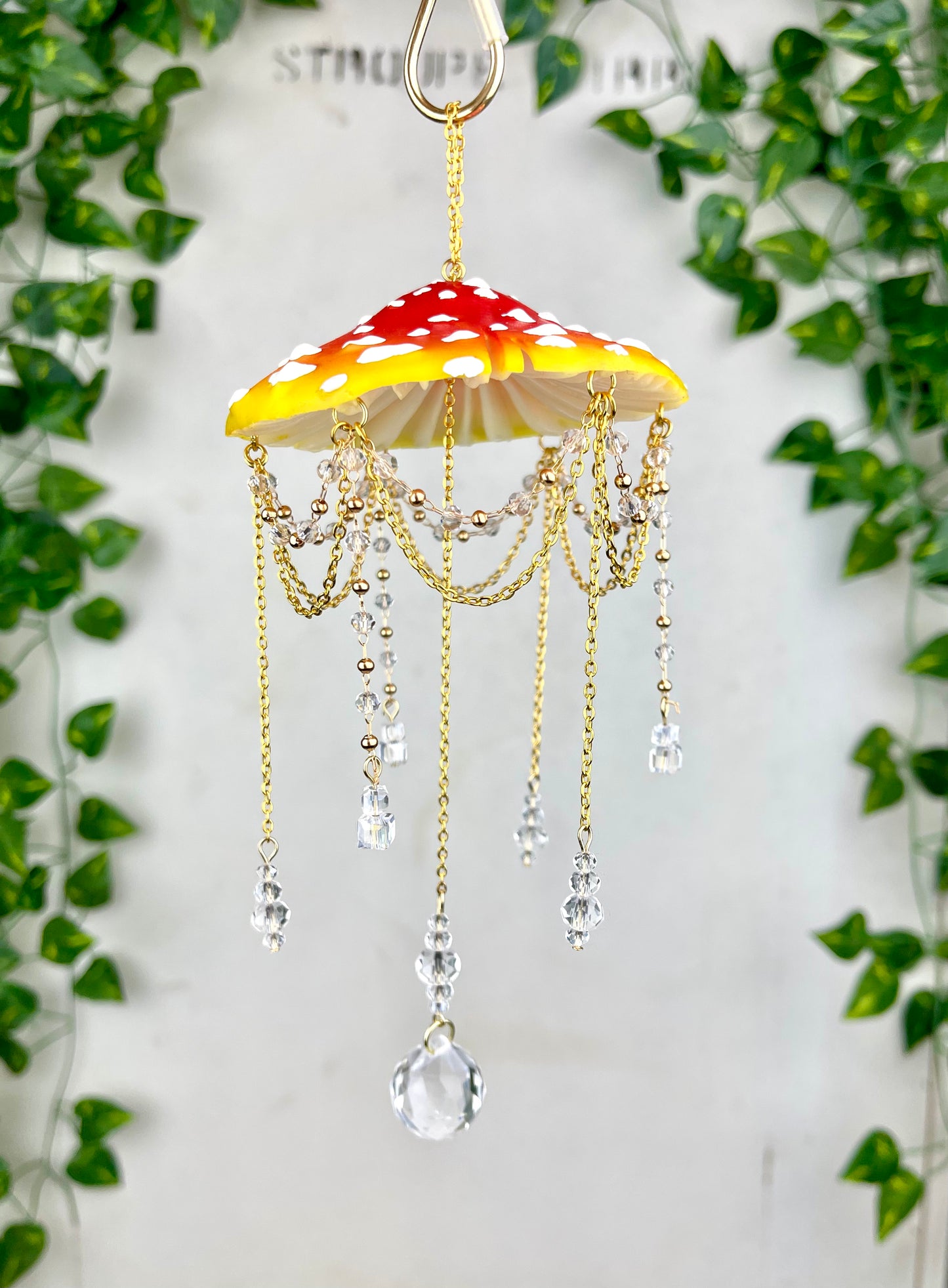 Small Sunset Mushroom Suncatcher