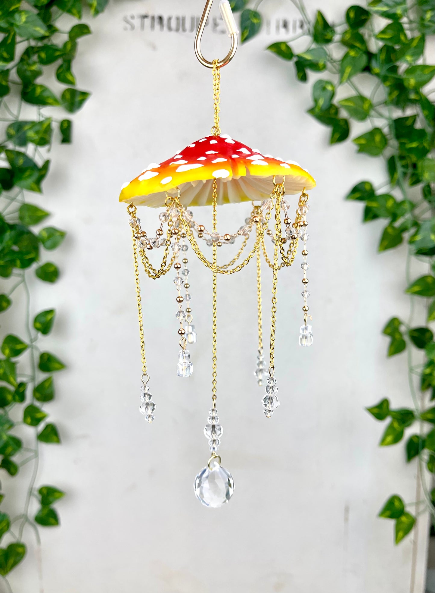 Small Sunset Mushroom Suncatcher