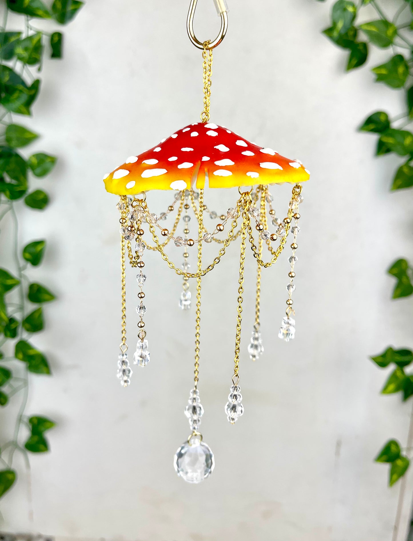 Small Sunset Mushroom Suncatcher