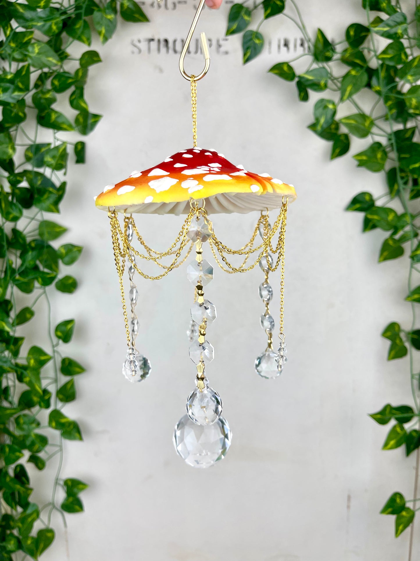 Large Sunset Mushroom Suncatcher