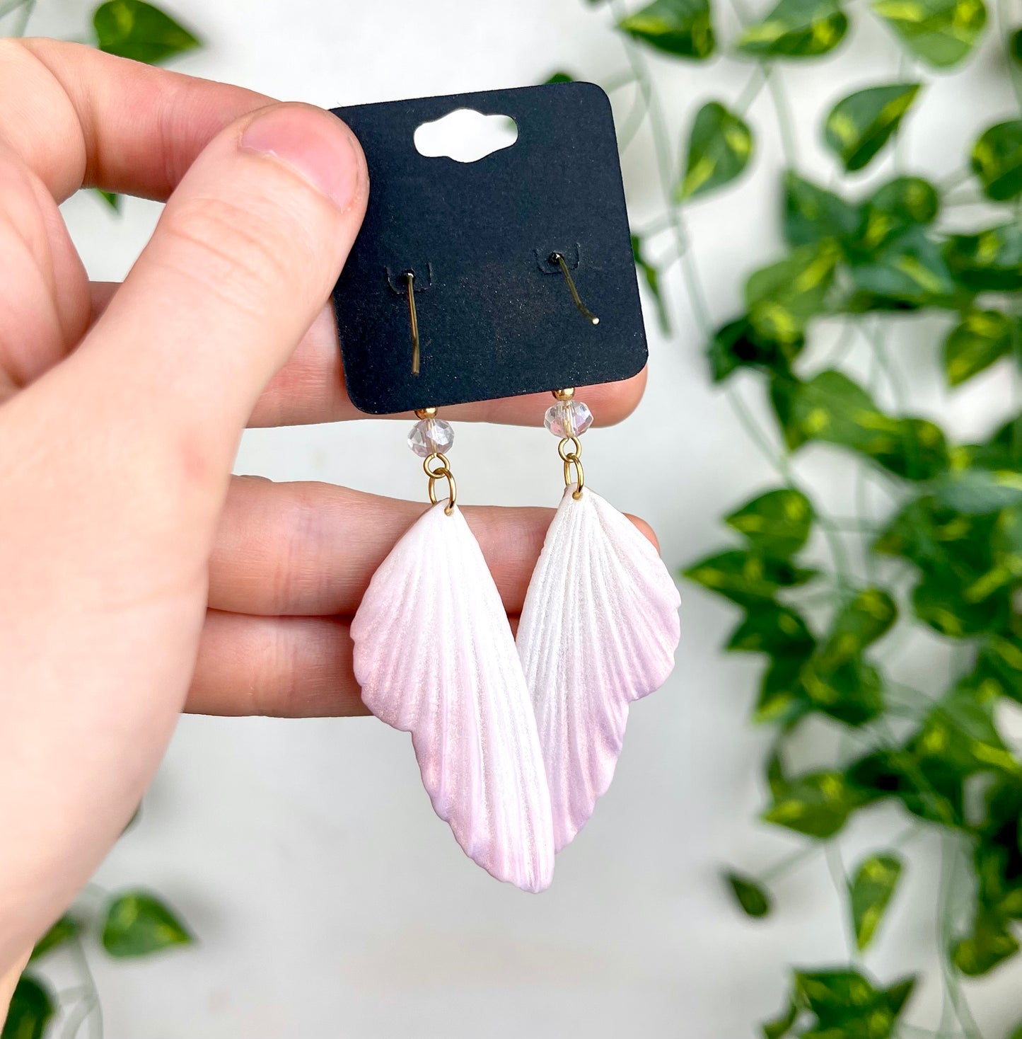 Fairy Wing Earrings Pink