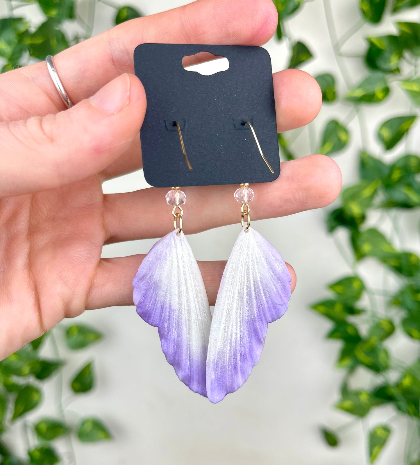 Fairy Wing Earrings Purple