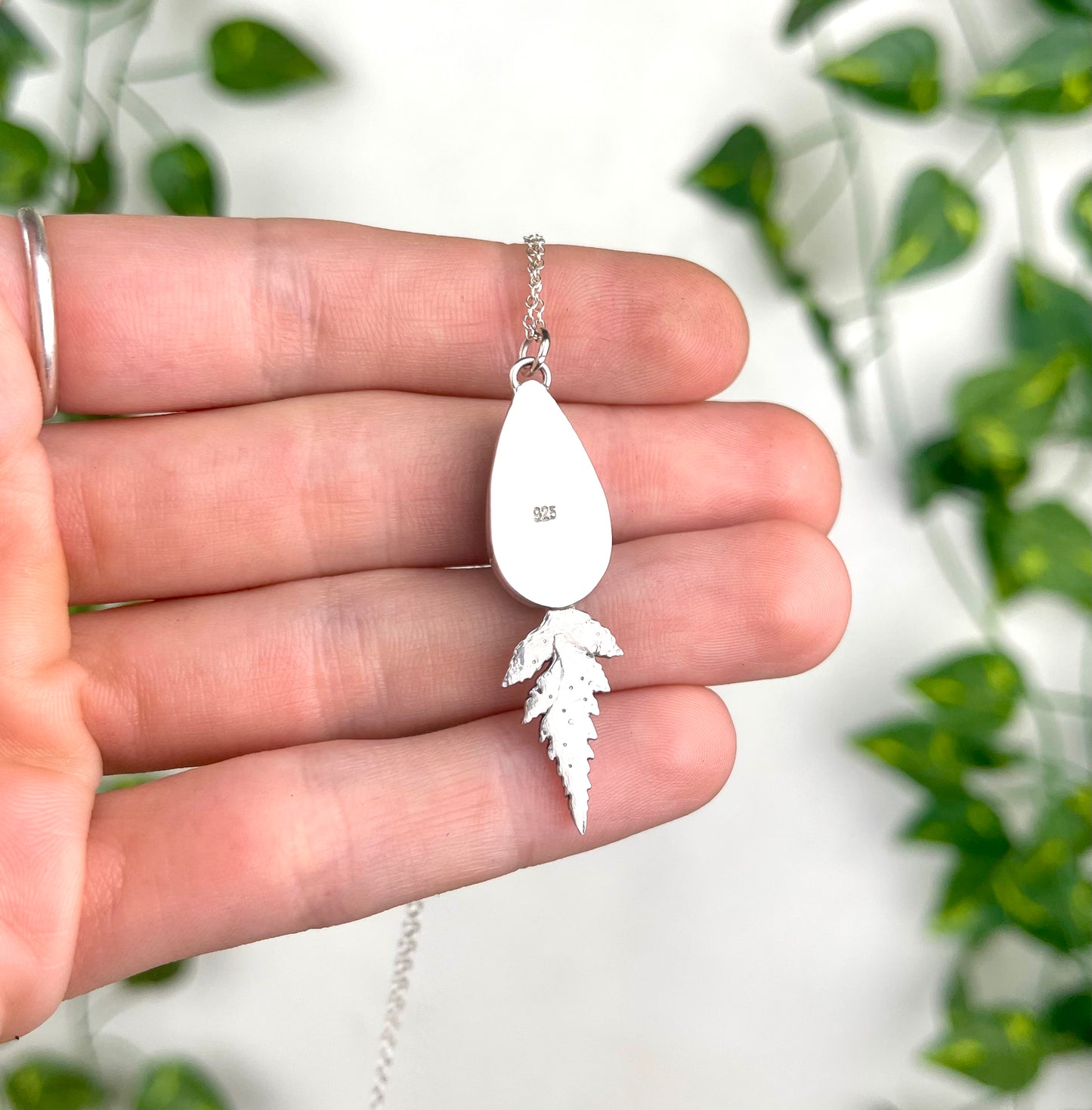 Sterling Silver Fern Necklace