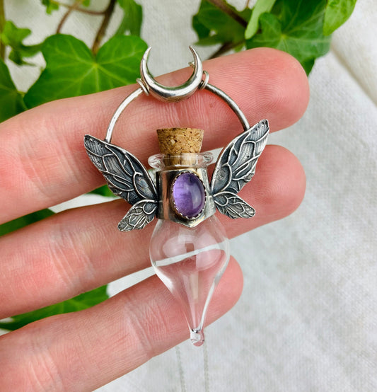 Fairy amethyst bottle