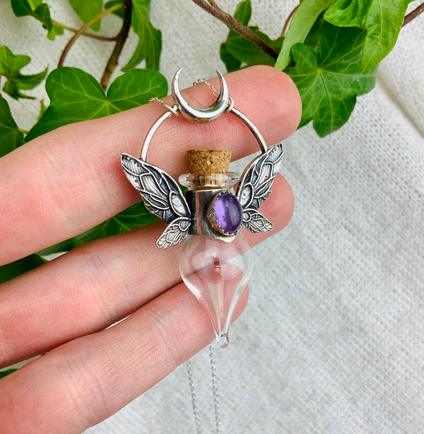 Fairy amethyst bottle